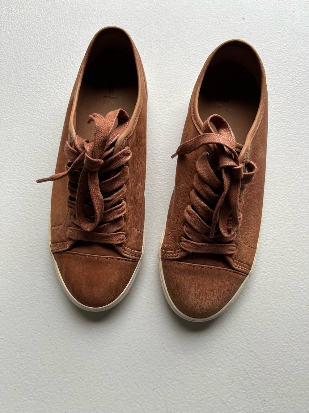 Frye Women's Low-Top Sneakers in Rust Brown